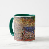 Hübsche Buck Walking Hirsche Kunst Tasse (Vorderseite Links)