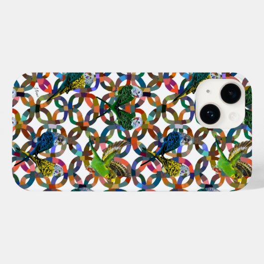 Hübsche Budgien. Case-Mate iPhone Hülle (Rückseite (Horizontal))