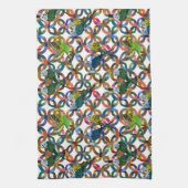 Hübsche Budgien Geschirrtuch (Vertikal)