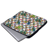 Hübsche Budgien. Laptopschutzhülle (Vorne Knopf)