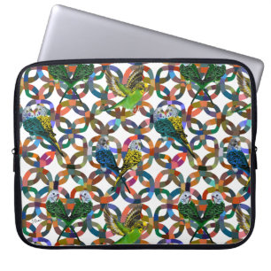 Hübsche Budgien. Laptopschutzhülle