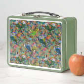 Hübsche Budgien Metall Brotdose (Beispiel)