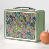 Hübsche Budgien Metall Brotdose (Beispiel)