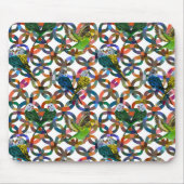 Hübsche Budgien. Mousepad (Vorne)