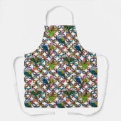 Hübsche Budgien. Schürze (Vorderseite)