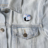 Hübsche Bunny & Bird Wasserfarbe Silhouette Button (Beispiel)