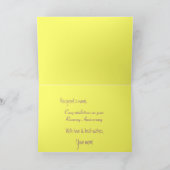 Hübsche bunte Blumen-kundengerechte Karte (Innenseite)