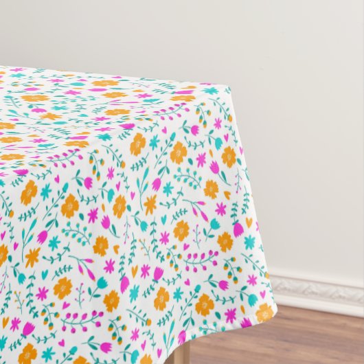 Hübsche bunte Blumen Muster Tischdecke (Beispiel)