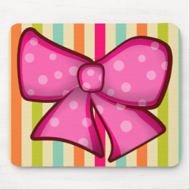 Hübsche bunte Bogen und Streifen Girlie Mousepad