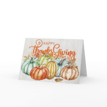 Hübsche Bunte Fall Pumpkins glücklich Thanksgiving