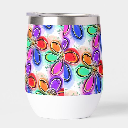 Hübsche, bunte Künstlerische Blume (Rechts)