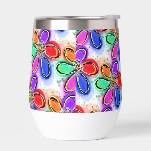 Hübsche, bunte Künstlerische Blume (Links)