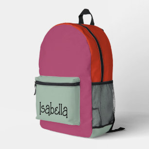 Hübsche Bunte Moderne Bedruckt mit Namen Bedruckter Rucksack