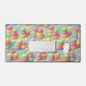 HÜBSCHE BUNTE STAPEL VON MACARONS SCHREIBTISCHUNTERLAGE (Tastatur & Maus)