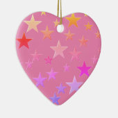 Hübsche, bunte Sterne Keramik Ornament (Rechts)