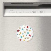 Hübsche, bunte Sterne Magnet (In Situ (Geschirrspüler))