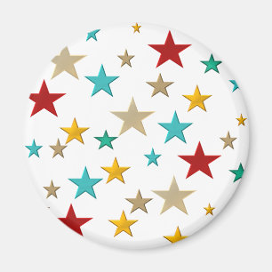 Hübsche, bunte Sterne Magnet
