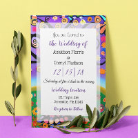 Hübsche bunter Boho Whimsical Tree Wedding