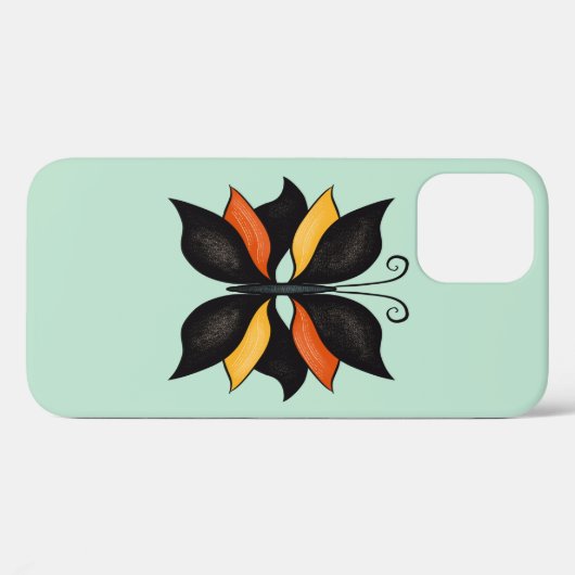Hübsche Butterfly Abstrakte Kunst Case-Mate iPhone Hülle (Rückseite (Horizontal))