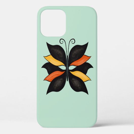 Hübsche Butterfly Abstrakte Kunst Case-Mate iPhone Hülle (Rückseite)