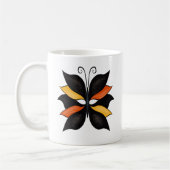Hübsche Butterfly Abstrakte Kunst Kaffeetasse (Links)