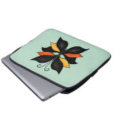 Hübsche Butterfly Abstrakte Kunst Laptopschutzhülle (Vorne Knopf)