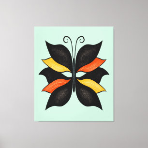 Hübsche Butterfly Abstrakte Kunst Leinwanddruck