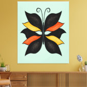 Hübsche Butterfly Abstrakte Kunst Leinwanddruck (Insitu (Wohnzimmer))