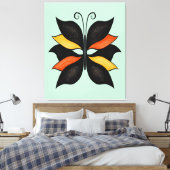 Hübsche Butterfly Abstrakte Kunst Leinwanddruck (Insitu (Schlafzimmer))
