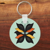 Hübsche Butterfly Abstrakte Kunst Schlüsselanhänger (Vorderseite)