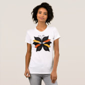 Hübsche Butterfly Abstrakte Kunst T-Shirt (Vorne ganz)