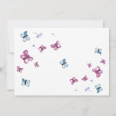 Hübsche Butterfly-Bestattungskarte Einladung (Rückseite)