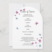 Hübsche Butterfly-Feier zum Leben Einladung (Rückseite)