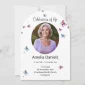 Hübsche Butterfly-Feier zum Leben Einladung (Vorderseite)