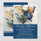 Hübsche Butterfly Garden Bridal Dusche Einladung (Vorne/Hinten)