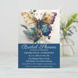 Hübsche Butterfly Garden Bridal Dusche Einladung