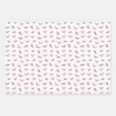 Hübsche Butterfly-Gartenpasten Geschenkpapier Set (Vorderseite 2)
