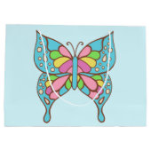 Hübsche Butterfly-Geschenktasche Große Geschenktüte (Rückseite)