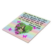 HÜBSCHE BUTTERFLY JEREMIAH 29:11 FLIESE (Seite)