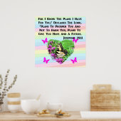 HÜBSCHE BUTTERFLY JEREMIAH 29:11 POSTER (Küche)