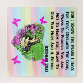 HÜBSCHE BUTTERFLY JEREMIAH 29:11 PUZZLE (Horizontal)