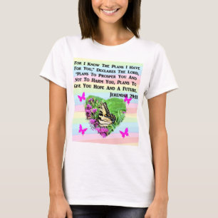 HÜBSCHE BUTTERFLY JEREMIAH 29:11 T-Shirt