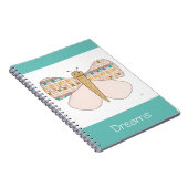 Hübsche Butterfly-Notebook-Dreams-Erin Brie Art No Notizblock (Rechte Seite)
