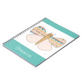 Hübsche Butterfly-Notebook-Dreams-Erin Brie Art No Notizblock (Linke Seite)