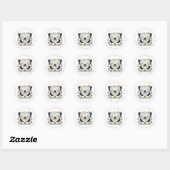 Hübsche Butterfly Round Stickers (Blatt)