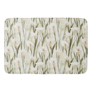 Hübsche Calla Lilly Blume Badematte