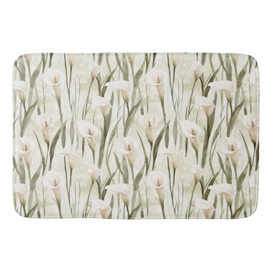 Hübsche Calla Lilly Blume Badematte (Vorderseite)