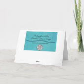 Hübsche Calla Lily Blume Blumenstrauß Karte (Rückseite)