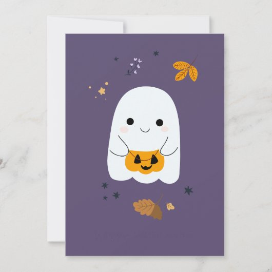 Hübsche Cartoon Katzen mit Besen, Kürbissen und Ge (Vorderseite)