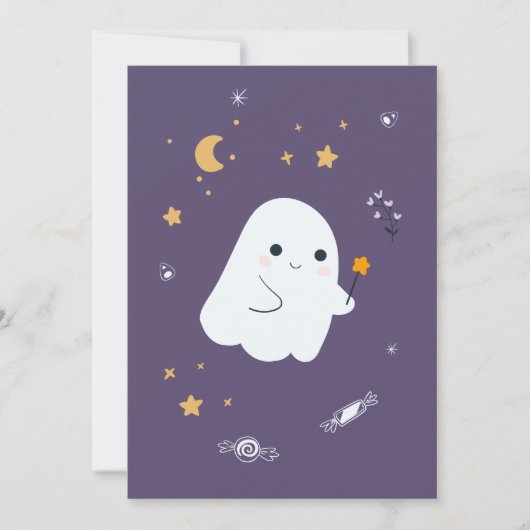 Hübsche Cartoon Katzen mit Besen, Kürbissen und Ge (Vorderseite)